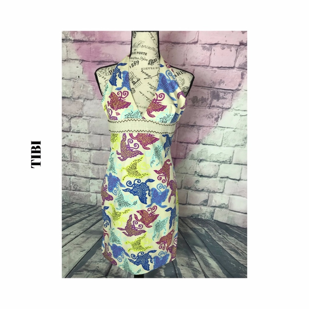 Tibi halter dress in Sea Pink size 2